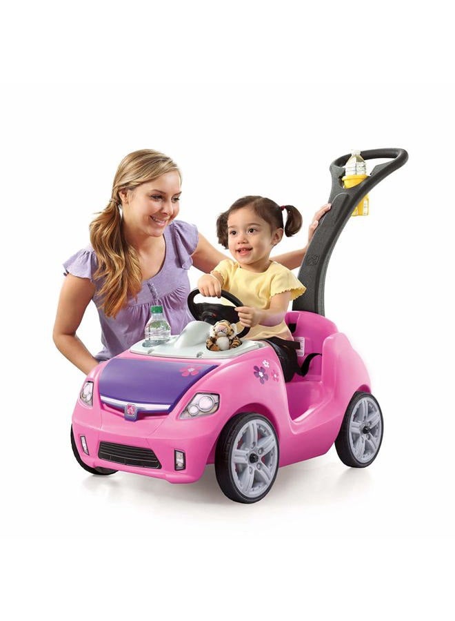 Step2 Whisper Ride II Kids Push Cars, Ride On Car, Seat Belt, Horn, Toddlers Ages 1.5 – 4 Years Old, Max Weight 50 lbs., Quick Storage, Stroller Substitute, Pink - Image 1